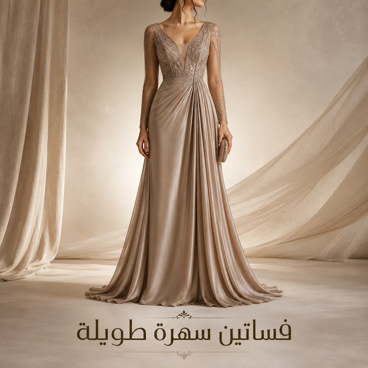 فساتين سهرة طويلة
